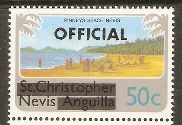 Nevis 1980 50c Official Stamps series. SGO6.