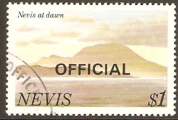 Nevis 1981 $1 Official Stamp. SGO19.