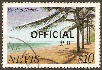 Nevis 1981 $10 Official Stamp. SGO22.
