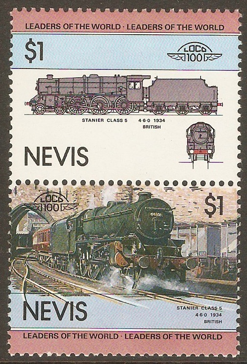Nevis 1983 $1 Railway Locos (1st. Series). SG136-SG137.