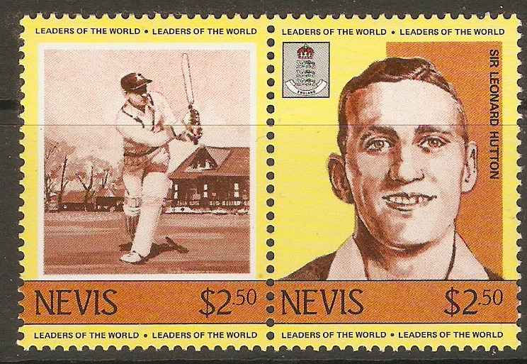 Nevis 1984 $2.50 Cricketers (1st. Series). SG217-SG218.