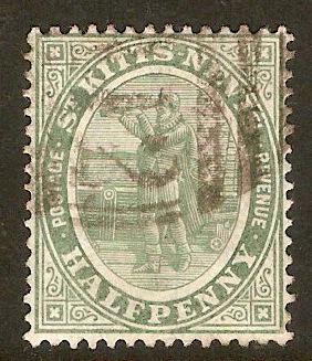 St. Kitts-Nevis 1905 d Grey-green. SG12.