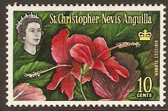 St. Kitts-Nevis 1963 10c Cultural Series Stamp. SG136.