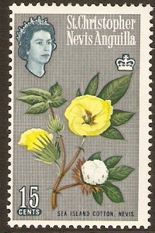 St. Kitts-Nevis 1963 15c Cultural Series Stamp. SG137.