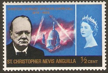 St Kitts-Nevis 1966 c Churchill Commemoration. SG151.
