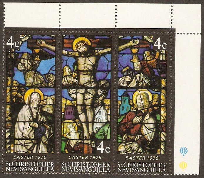 St. Kitts-Nevis 1976 Stained Glass Set. SG350-SG352.