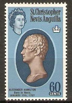 St. Kitts-Nevis 1963 60c Cultural Series Stamp. SG141.