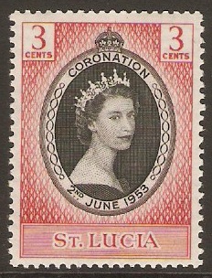 St Lucia 1953 Coronation Stamp. SG171.