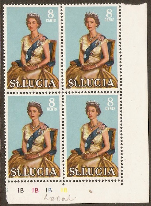 St Lucia 1964 8c QEII Definitive Series. SG202.