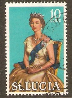 St Lucia 1964 10c QEII Definitive Series. SG203.