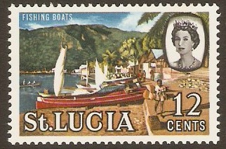 St Lucia 1964 12c QEII Definitive Series. SG204.