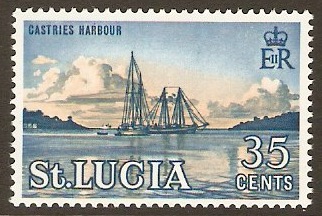 St Lucia 1964 35c QEII Definitive Series. SG207.