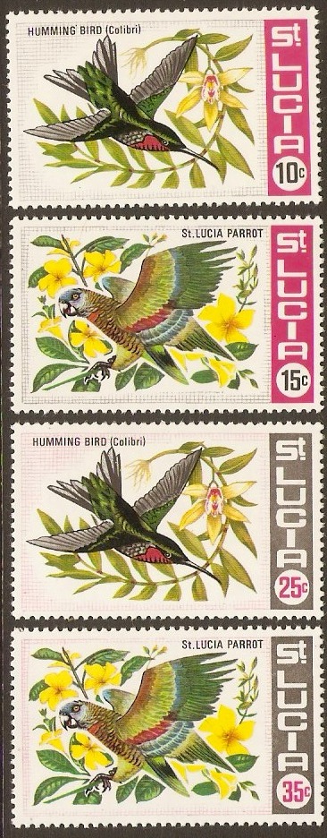 St Lucia 1969 Birds Set. SG256-SG259.