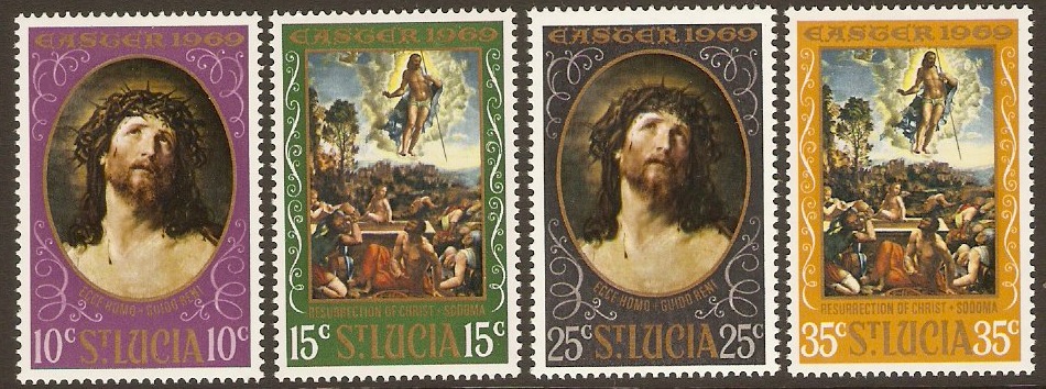 St Lucia 1969 Easter Set. SG260-SG263.