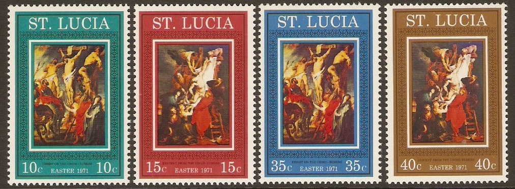 St Lucia 1971 Easter Set. SG305-SG308.
