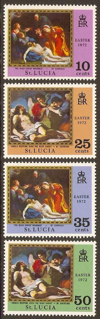 St Lucia 1972 Easter Set. SG327-SG330.