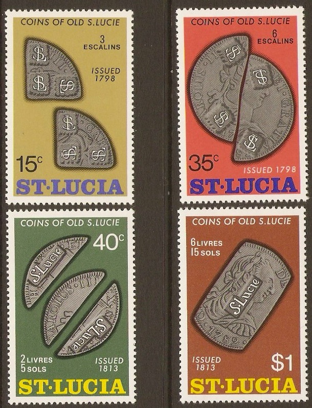 St Lucia 1974 Coins Set. SG374-SG377.