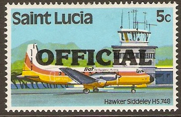 St Lucia 1983 5c Official Stamp. SGO1.