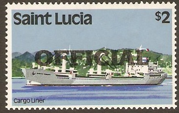 St Lucia 1983 $2 Official Stamp. SGO10.