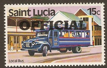 St Lucia 1983 15c Official Stamp. SGO3.