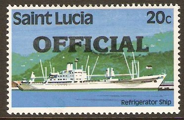 St Lucia 1983 20c Official Stamp. SGO4.