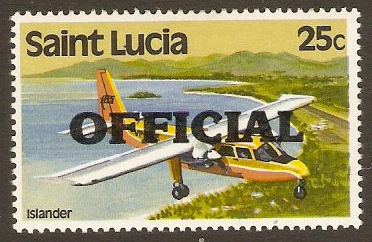 St Lucia 1983 25c Official Stamp. SGO5.