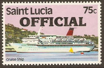 St Lucia 1983 75c Official Stamp. SGO8.