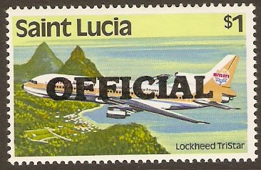 St Lucia 1983 $1 Official Stamp. SGO9.