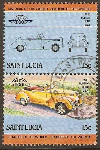St Lucia 1985 15c Automobiles 3rd. Series. SG789-SG790.