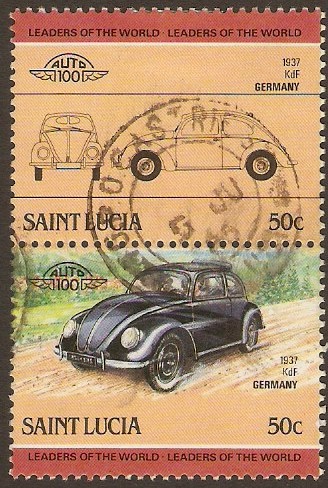 St Lucia 1985 50c Automobiles 3rd. Series. SG791-SG792.