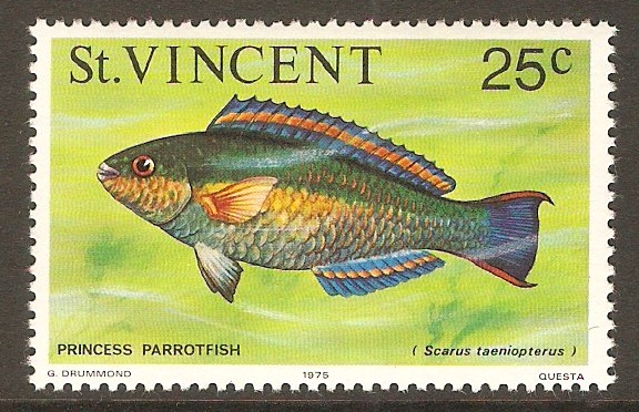 St Vincent 1975 25c Marine Life series. SG434.