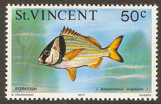 St Vincent 1975 50c Marine Life series. SG437.