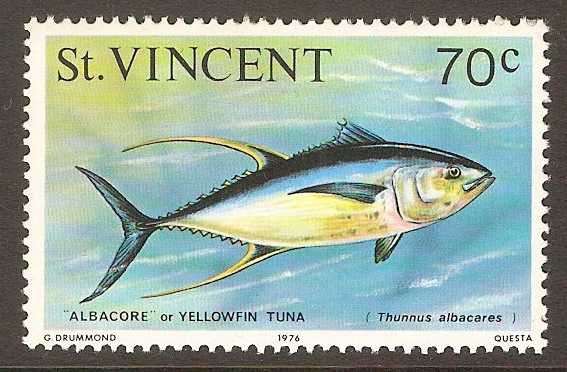 St Vincent 1975 70c Marine Life series. SG438.