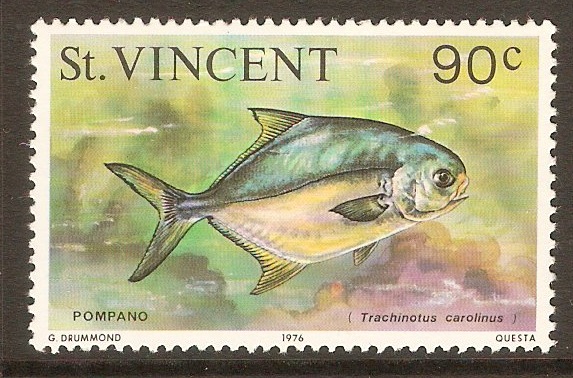 St Vincent 1975 90c Marine Life series. SG439.