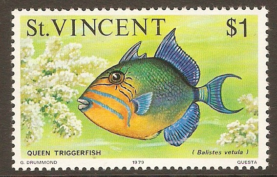 St Vincent 1975 $1 Marine Life series. SG440.