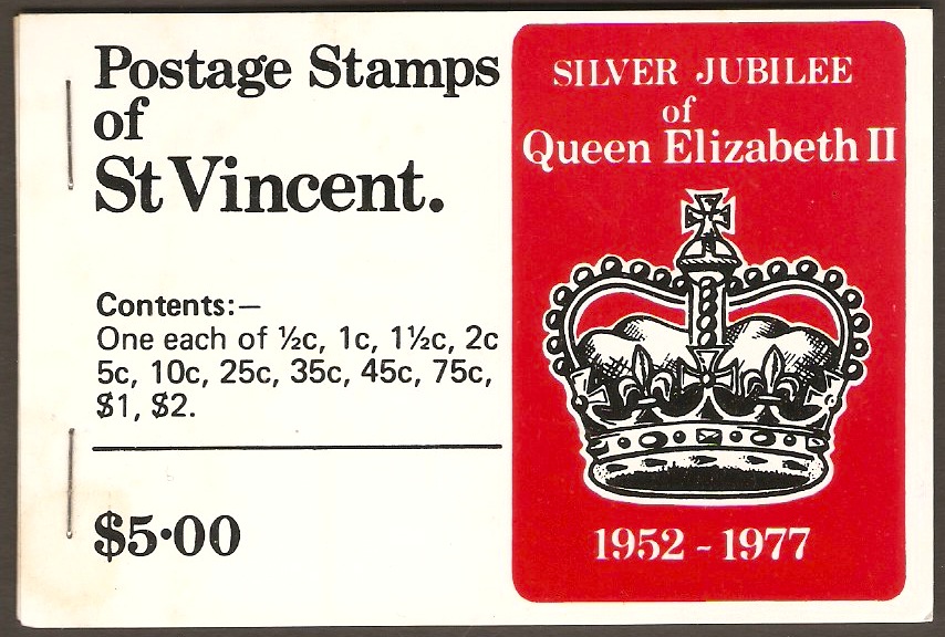 St Vincent 1977 Silver Jubilee Stamp Booklet. SG502-SG513.