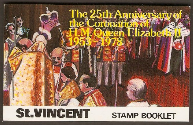 St Vincent 1978 Coronation Anniversary Stamp Booklet. SG556-SG55