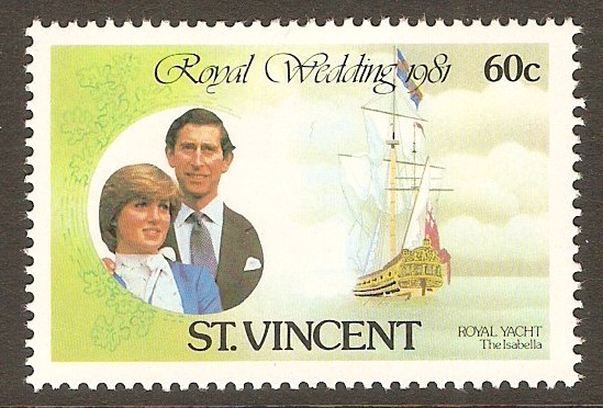 St Vincent 1981 60c Royal Wedding series. SG668.