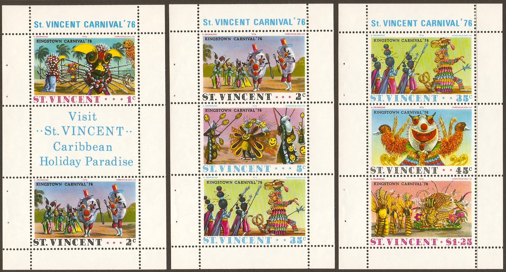 St. Vincent 1976 Carnival Set. SG479-SG484.