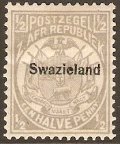Swaziland 1889 d grey. SG4.