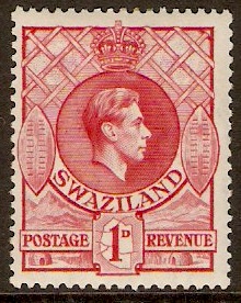 Swaziland 1938 1d Rose-red. SG29.