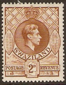 Swaziland 1938 2d Yellow-brown. SG31.