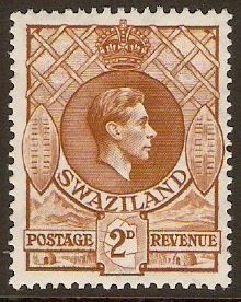 Swaziland 1938 2d Yellow-brown. SG31a. - Click Image to Close