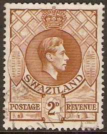 Swaziland 1938 2d Yellow-brown. SG31a.