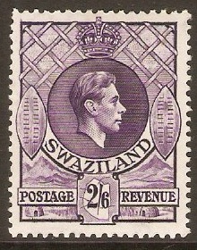 Swaziland 1938 2s.6d Violet. SG36a.