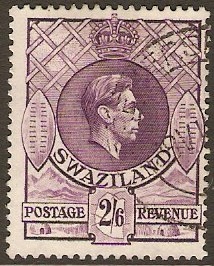 Swaziland 1938 2s.6d violet. SG36a.