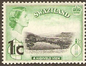 Swaziland 1961 1c on 1d. SG66. - Click Image to Close
