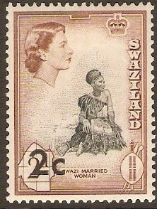 Swaziland 1961 2c on 2d. SG67.