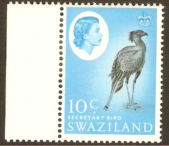 Swaziland 1962 10c Black and light blue. SG98.