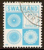 Swaziland 1971 10c Blue - Postage Due Stamp. SGD25.